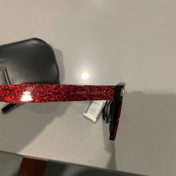 Saint Laurent SL Red Sunglasses - Picture 7 of 7